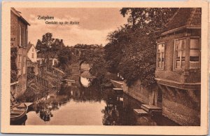 Netherlands Zutphen Gezicht op de Ruine Vintage Postcard 04.10