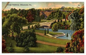 Postcard BRIDGE SCENE Allentown Pennsylvania PA AP2573