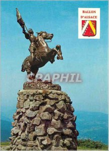 'Modern Postcard The Ballon d''Alsace Vosges Statue of Joan of Arc'