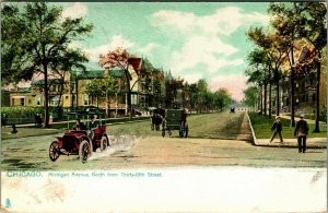 Raphael Tuck Michigan Avenue North From Thirty-Fifth Chicago IL UDB Postcard