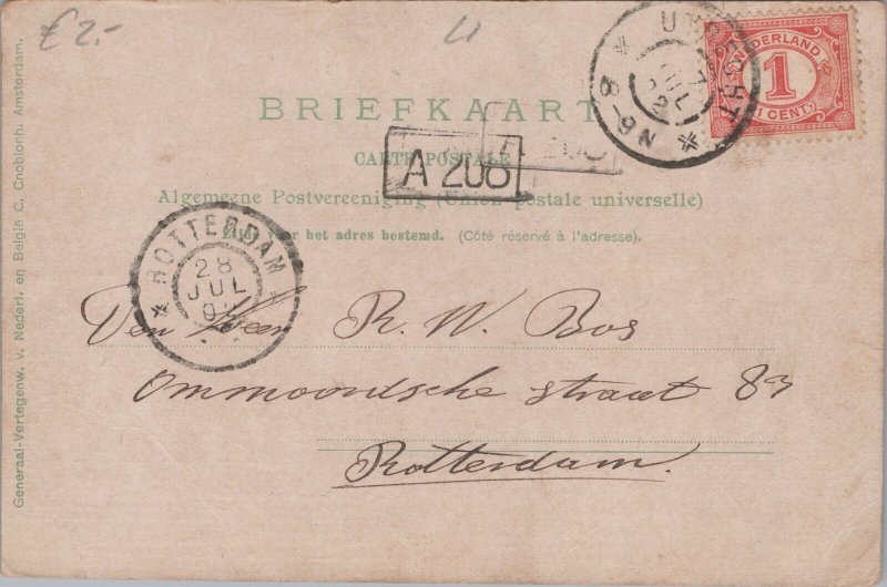 Netherlands Utrecht Universiteit Vintage Postcard 09.65