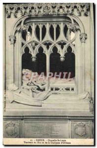 Old Postcard Dreux Chapelle Saint Louis Tomb of the Duke and Duchess of & # 3...