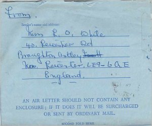 Entier Postal Stationery 9p Aerogram for Concord 1968