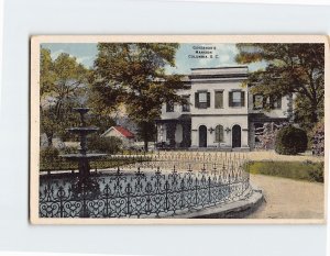 Postcard Governors Mansion Columbia South Carolina USA