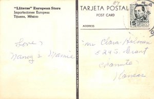 Lliteras European Store Tijuana Mexico Tarjeta Postal Postal used unknown 