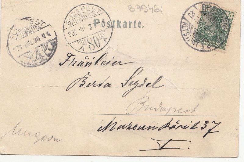 B79461 dresden ship marienbrucke bateaux germany front/back image