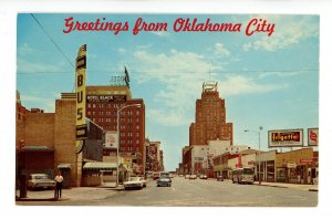 OK - Oklahoma City. Union Bus Station & Sheridan Avenue