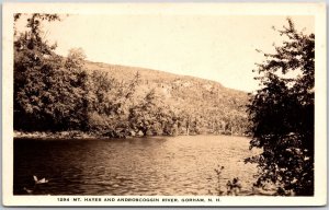 Mount Hayes And Androscoggin River Gorham New Hampshire Real Photo RPPC Postcard