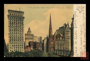 Broadway Buildings round Trinity church, NYC (Glitter)