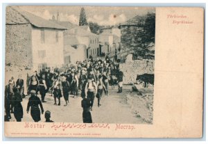 c1905 Mostar Moctap Turkish Burial Bosnia and Herzegovina Antique Postcard