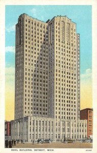 DETROIT, Michigan MI   BUHL BUILDING~Shape Of Maltese Cross  ca1920's Postcard