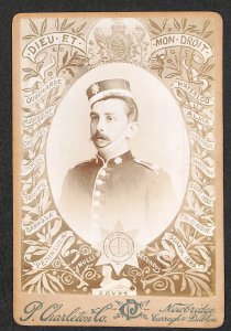 1880's 4.25 x 6.5 Pute Coldstream Guards 1880's Portrait