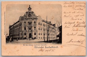 Szabadkarol Hungary 1898 Postcard Tanitono Kepezde Teachers Training Institute