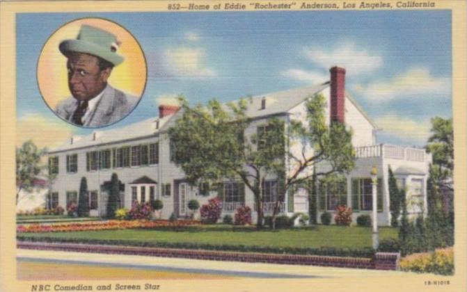 California Los Angeles Home Of Eddie Rochester Anderson 1948 Curteich
