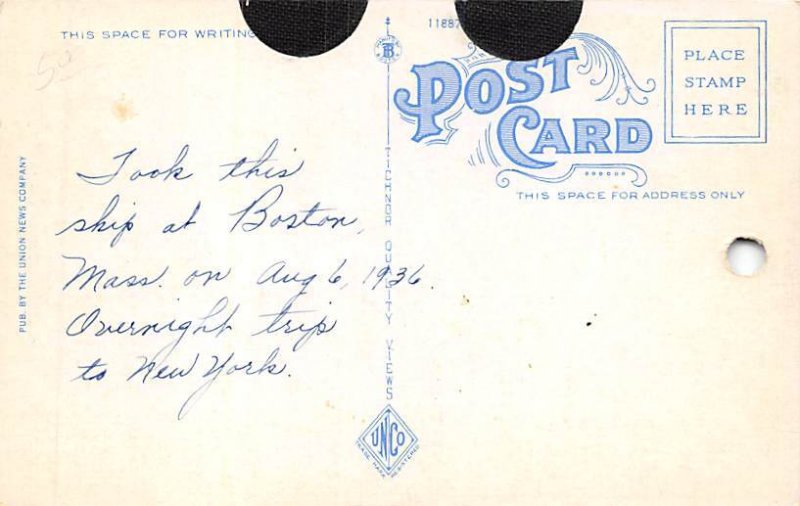 SS New York Eastern Steamship Lines Ship 