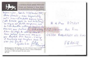 Old Postcard Shakespeare's Birthplace