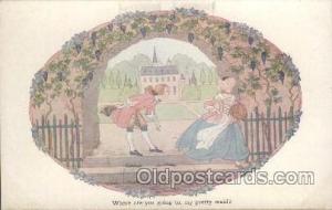 Artist Signed Wille Beck Lemair Postcard Postcards Where are you going to, My...