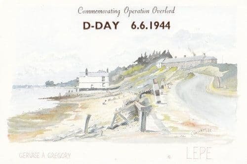 Old Watch House Coastguard Cottages Lepe Hampshire WW2 D Day Postcard