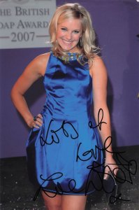 Zoe Lister Hollyoaks at 2007 Soap Awards 12x8 Hand Signed Photo