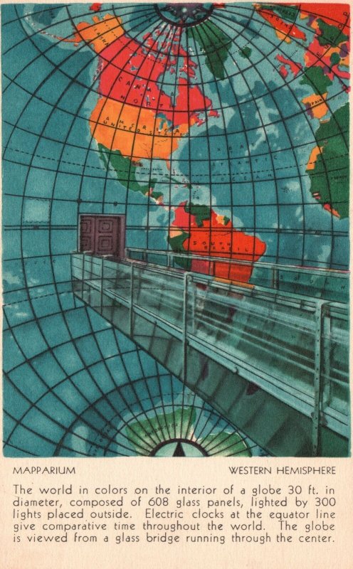 Vintage Postcard Mapparium The Christian Science Publishing House Boston MA