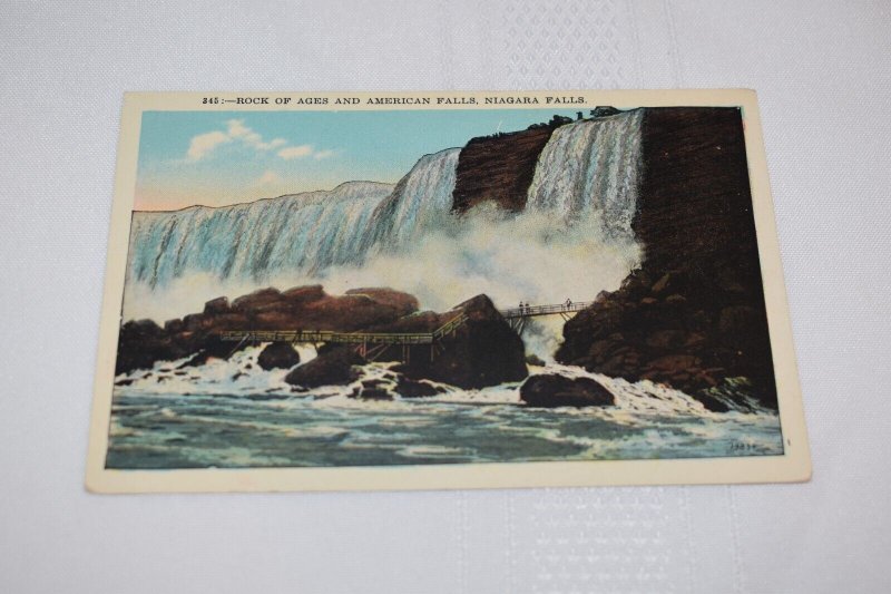 Rock of Ages and American Falls Niagara Falls New York Postcard Union Club News
