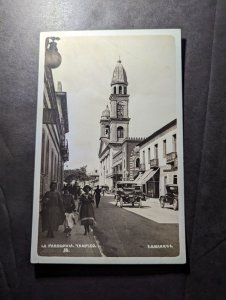 Mint Mexico PPC Postcard la Parroduia Tampico Street View