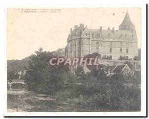 Chateaudun Old Postcard The castle view Facade West CARD Rare Double