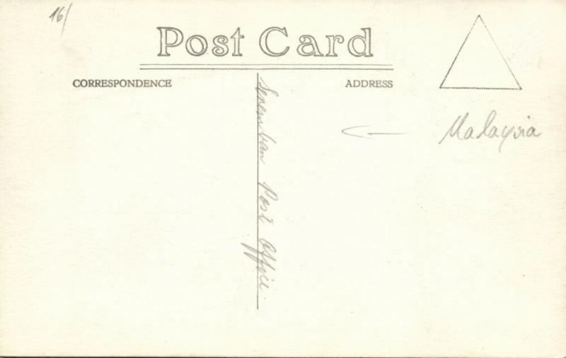 malay malaysia, Negeri Sembilan, SEREMBAN, Post Office (1920s) RPPC