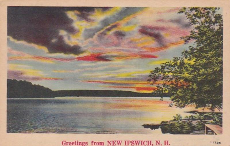 New Hampshire Greetings From New Ipswich 1946