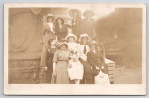 RPPC Group Of Women On Ship Postcard Q22