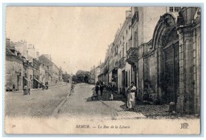 1918 Liberty Square Semur France WW1 Soldier Mail APO Passed Censor Postcard