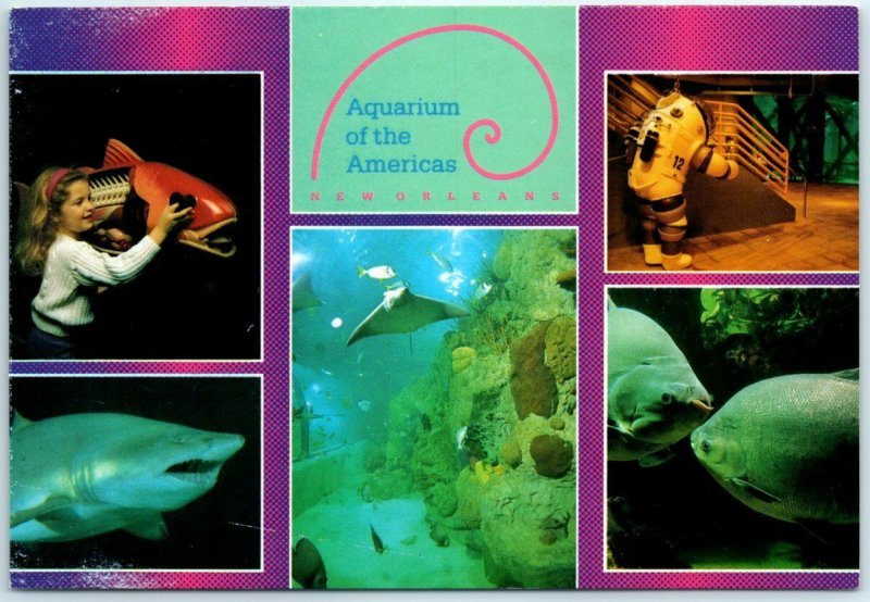 Postcard - Aquarium of the Americas - New Orleans, Louisiana 