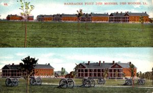 Des Moines, Iowa - The Barracks at Fort Des Moines - c1909