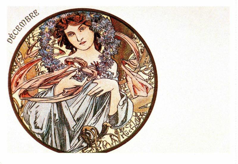 Decembre by Alphonse Mucha (Repro)