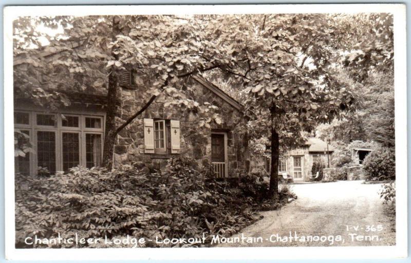 RPPC  CHATTANOOGA, Tennessee  TN   Lookout Mountain CHANTICLEER LODGE  Postcard 