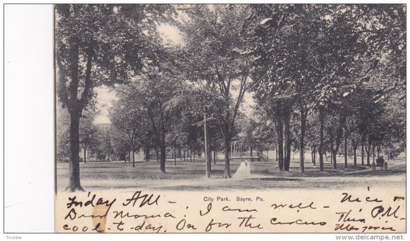 City Park , SAYRE , Pennsylvania , PU-1906