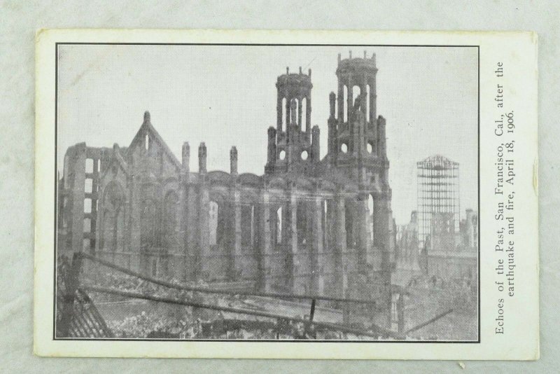 C.1906 San Francisco Earthquake Echoes of the Past Vintage Postcard P97 