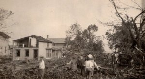 RPPC Real Photo Postcard - Sandusky, Ohio 1924 Tornado
