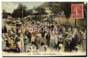 Old Postcard Algeria After the Rhamadan