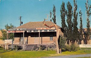 Judge Roy Bean Replica Lilly Saloon - Pecos, Texas TX  