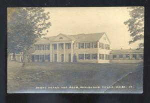 RPPC SHERBURNE FALLS MASSACHUSETTS SWEET HEART TEA ROOM REAL PHOTO POSTCARD