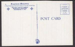 Washington DC - Franciscan Monastery - Wood Carving Fourth Station ~ Chrome