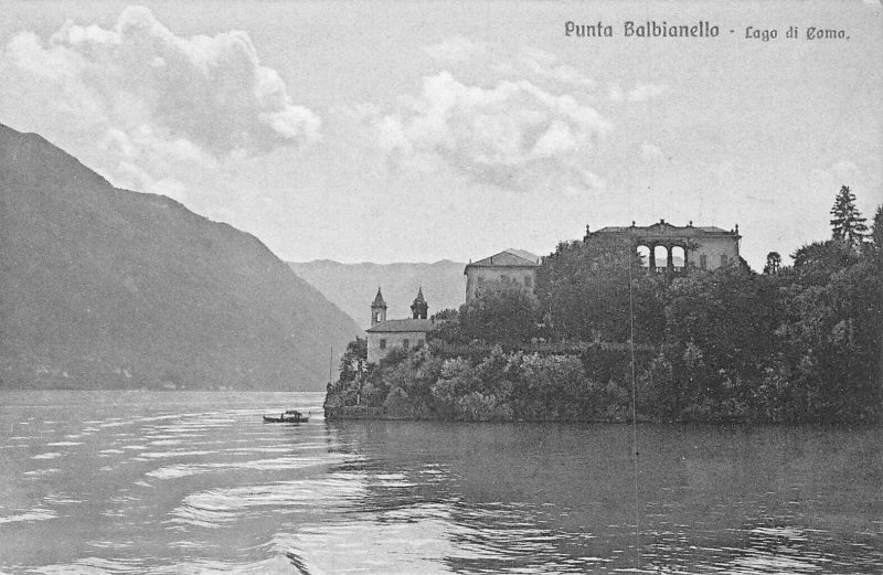 A653 Italy Lago di Como Punta Balbianello vintage postcard