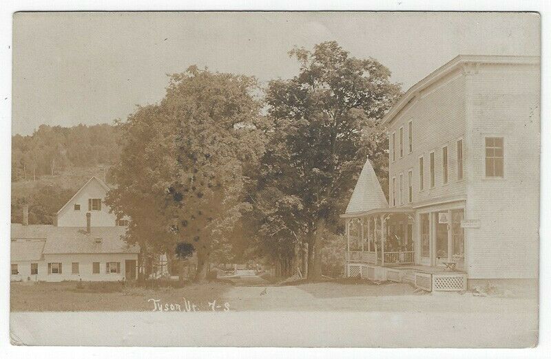 RPPC, Tyson, Vermont, Early Street View United States Vermont
