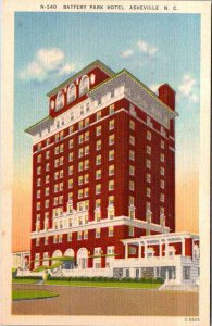 Postcard HOTEL SCENE Asheville North Carolina NC AN3613