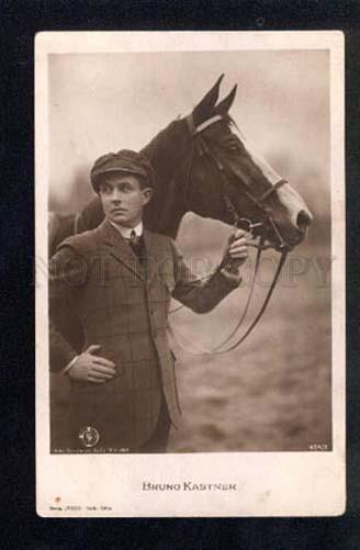 038159 Bruno KASTNER & HORSE. Movie Star. Old PHOTO