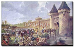 Old Postcard Jeanne d & # 39Arc Attack was the Porte Saint Honore in Paris Wi...