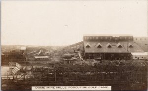 Dome Mine Mills Porcupine Gold Camp Ontario ON Unused Rumsey RPPC Postcard H43