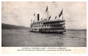 Steamer   Clermont ,  Catskill Evening Lines