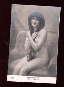 007759 NUDE Lady with Shawl by HANRIOT vintage SALON PC